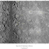 Map of the H-9 quadrangle of Mercury