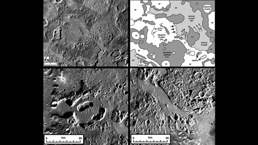 Spectacular volcanic features on Mercury