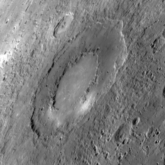 Double-ring basin on Mercury