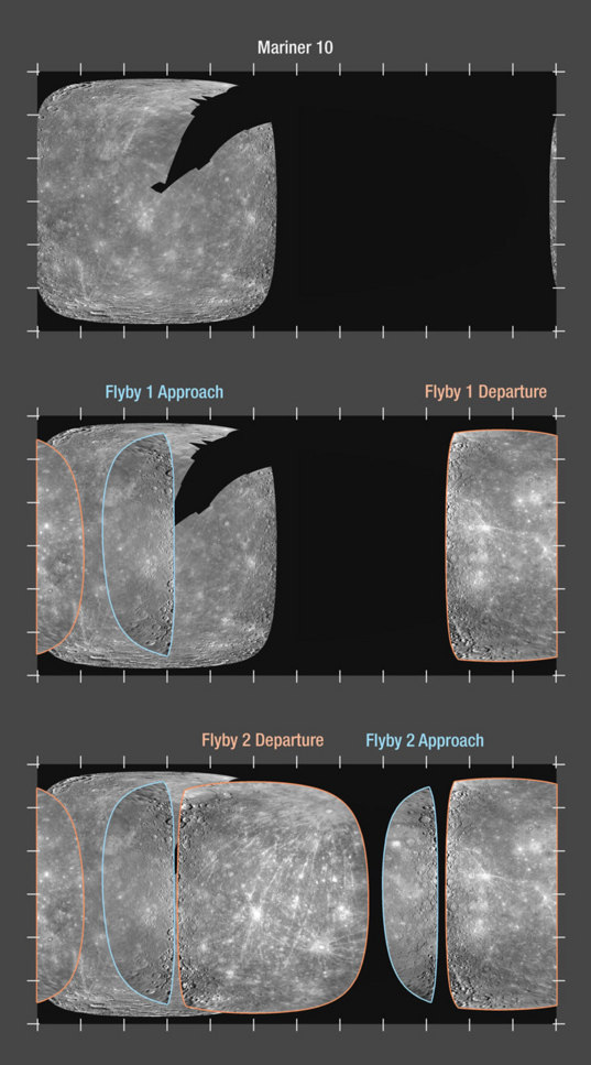 MESSENGER's enhanced coverage of Mercury's surface