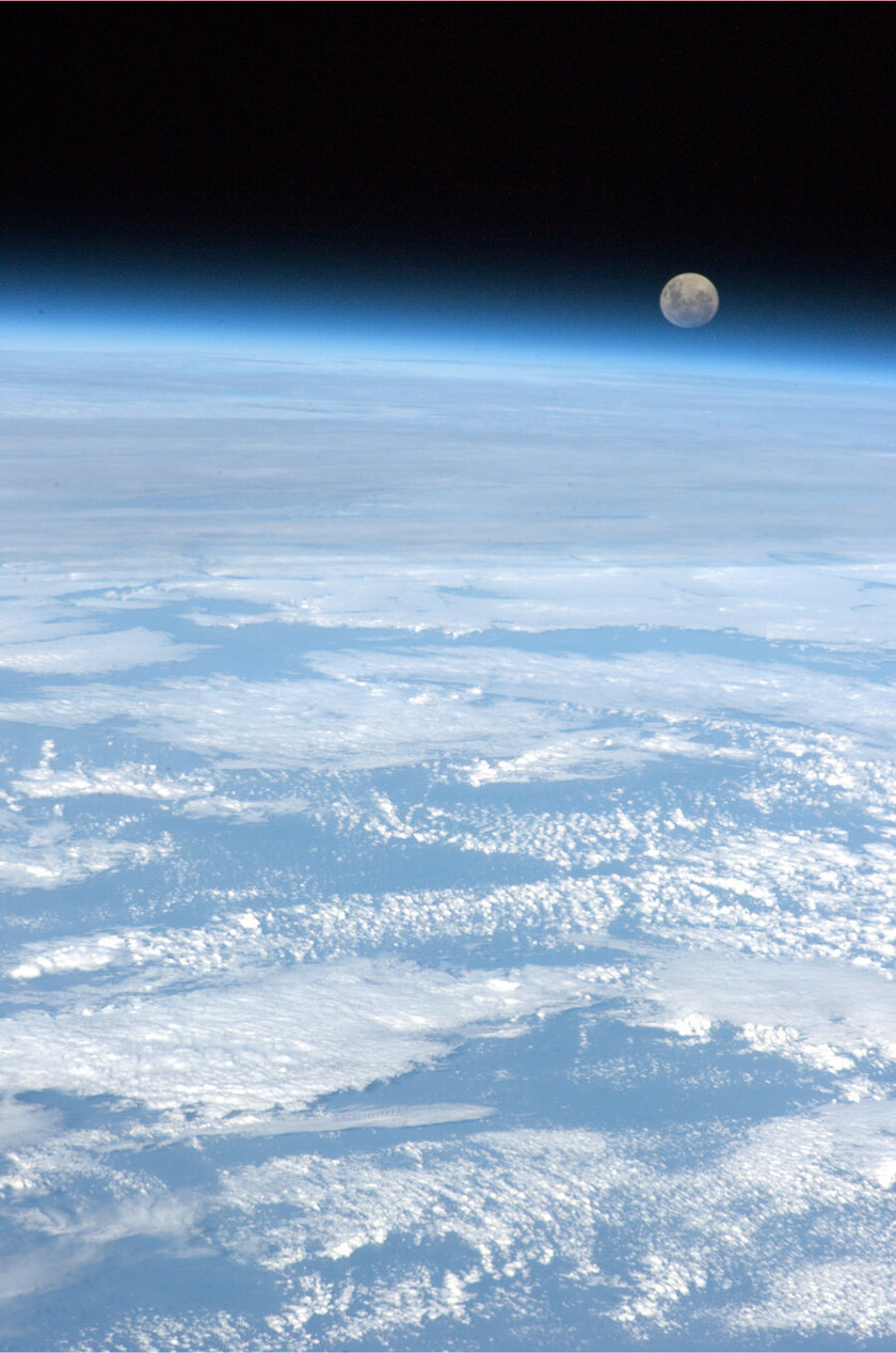 Moonrise from the Space Station