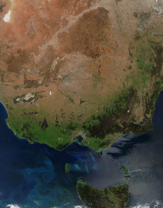 The Murray-Darling river system, Australia