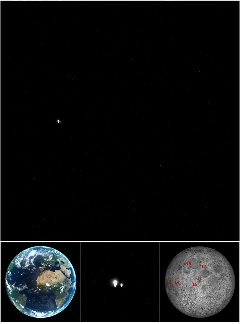 Earth and the Moon from Mercury