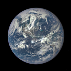 EPIC's first view of a full Earth from the Sun-Earth L1 point