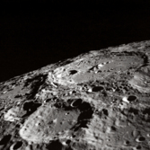 Oblique view of the lunar limb from Apollo 10