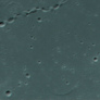 Red-blue anaglyph of a chain of lunar craters
