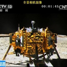 Chang'e 3 lander on the Moon