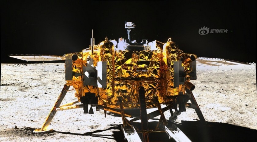 Chang'e 3 lander from Yutu, December 15, 2013
