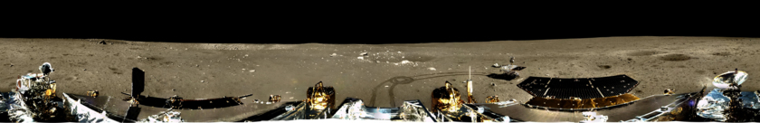 Panoramic view around the Chang'e 3 lander