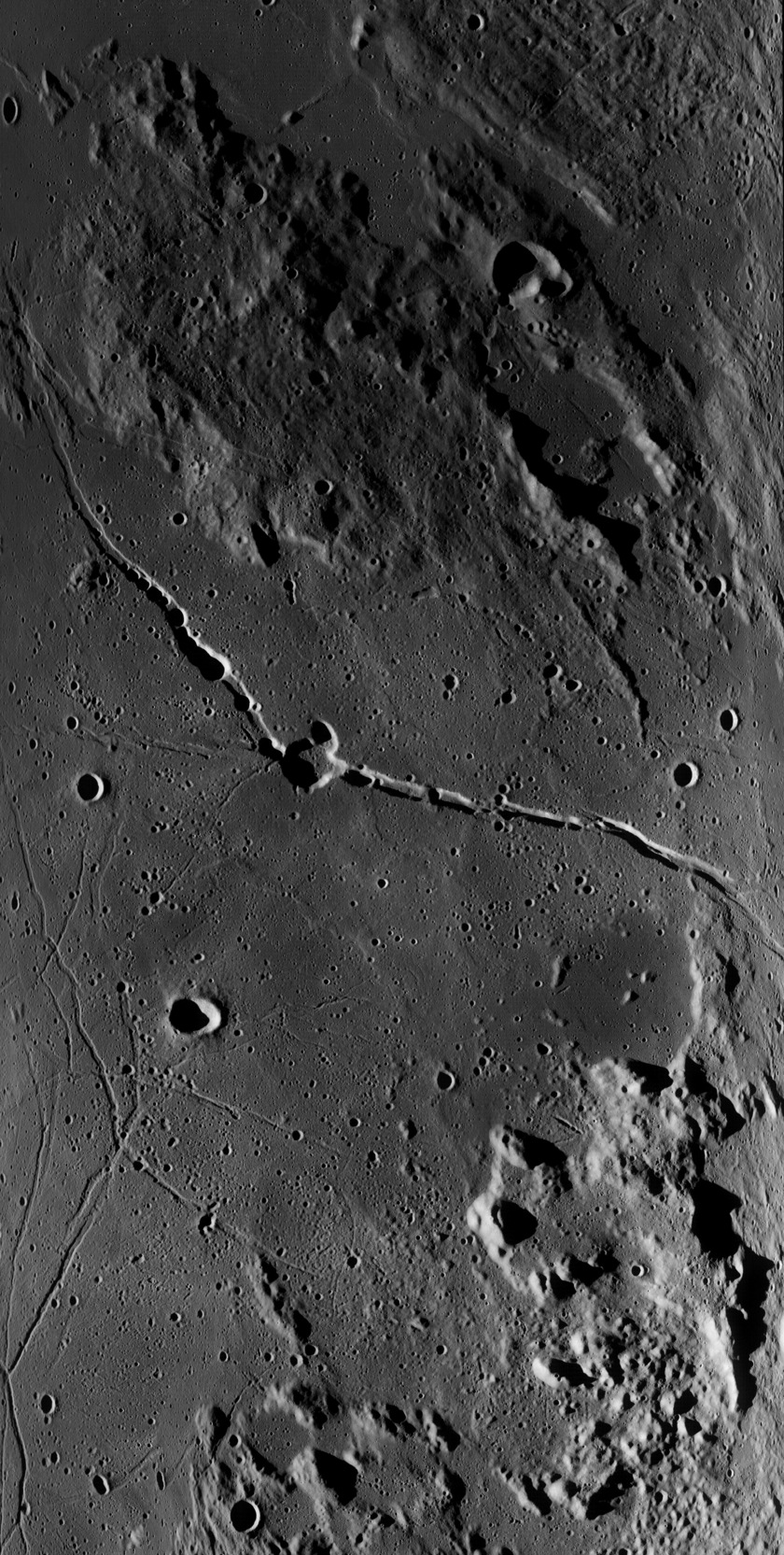 Rima Hyginus from Lunar Reconnaissance Orbiter