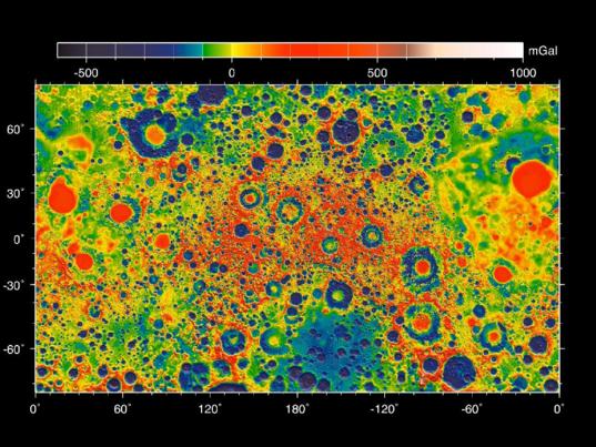 GRAIL gravity map of the Moon