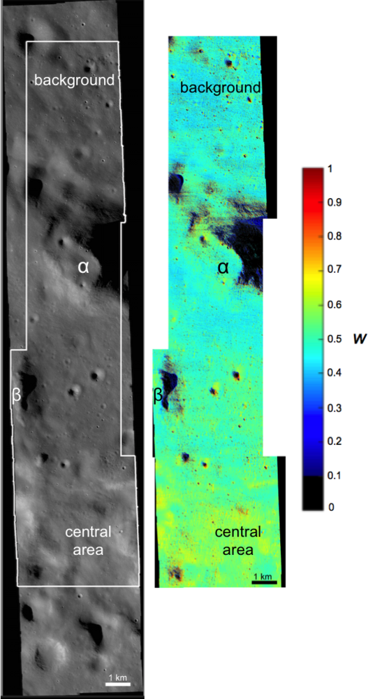 Albedo map of the Compton Belkovich Volcanic Complex