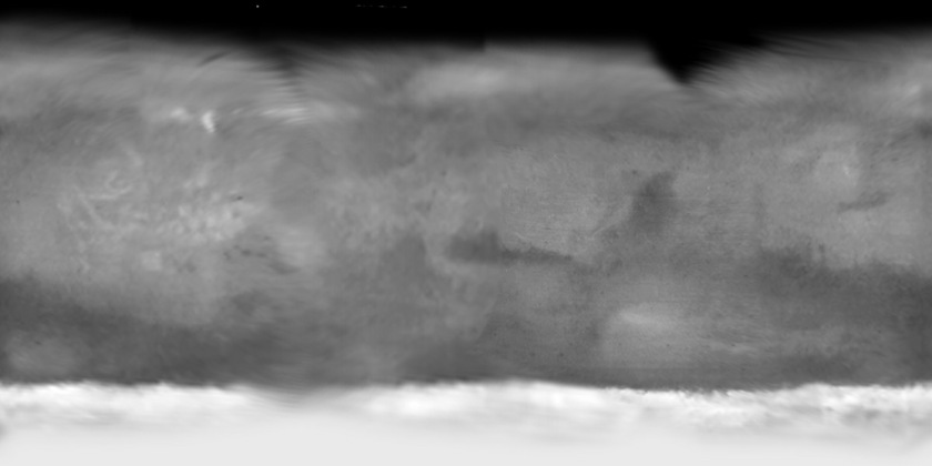 Map composed of Mariner 6's 'far-encounter' images