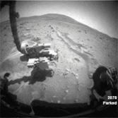 Spirit forward hazcam animation, sols 2078-2138