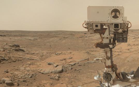 Curiosity sol 177 self-portrait (zoom)