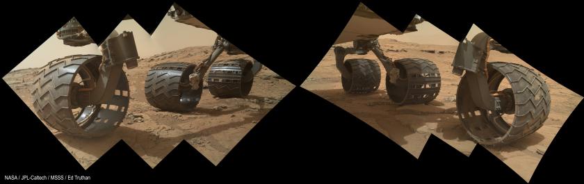 Curiosity belly panorama, sol 177