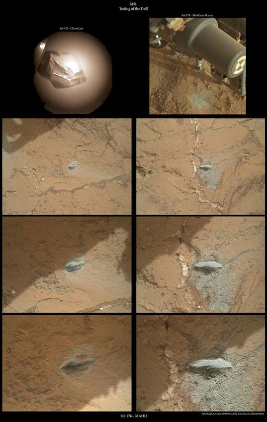 Curiosity prepares to drill for the first time