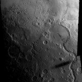 Gusev crater and Phobos' shadow from Mars Express