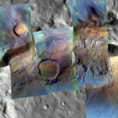 CRISM Reveals the Minerals of Lampland Crater - Visible Light 