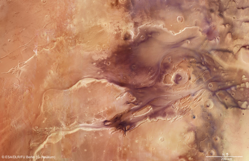 Kasei Valles, Mars, from Mars Express