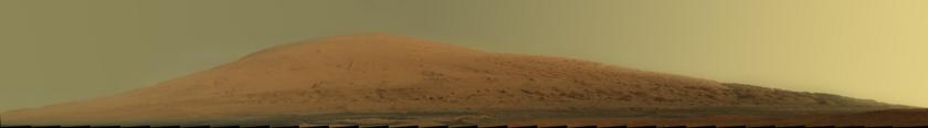 Mount Sharp (Mastcam-100 panorama, sol 45)