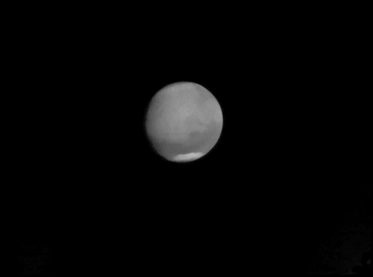 Mariner 6 approaches Mars: