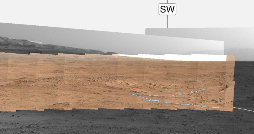 Midnight Mars Browser screen cap, Curiosity sol 388