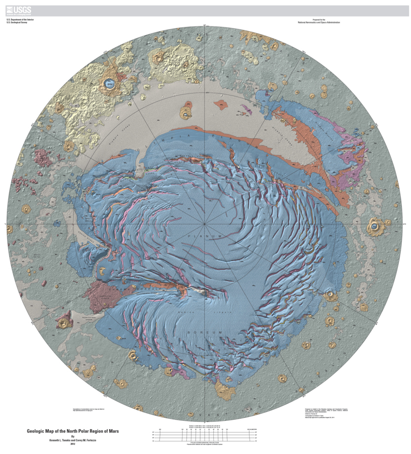 Geologic Map of the Martian North Pole 
