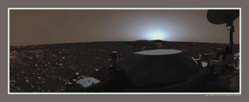 Sunset over the Viking Lander