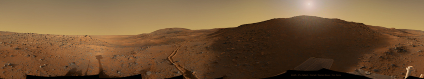 Spirit sunrise panorama at Troy