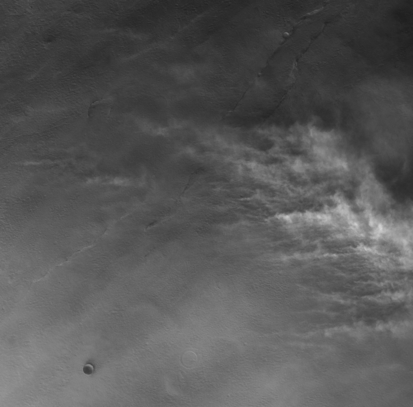 Weather in Tantalus Fossae