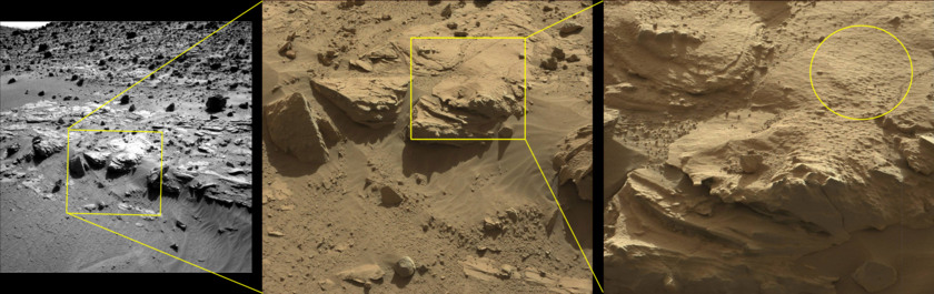 Proposed drill location at the Kimberley, Curiosity sol 606
