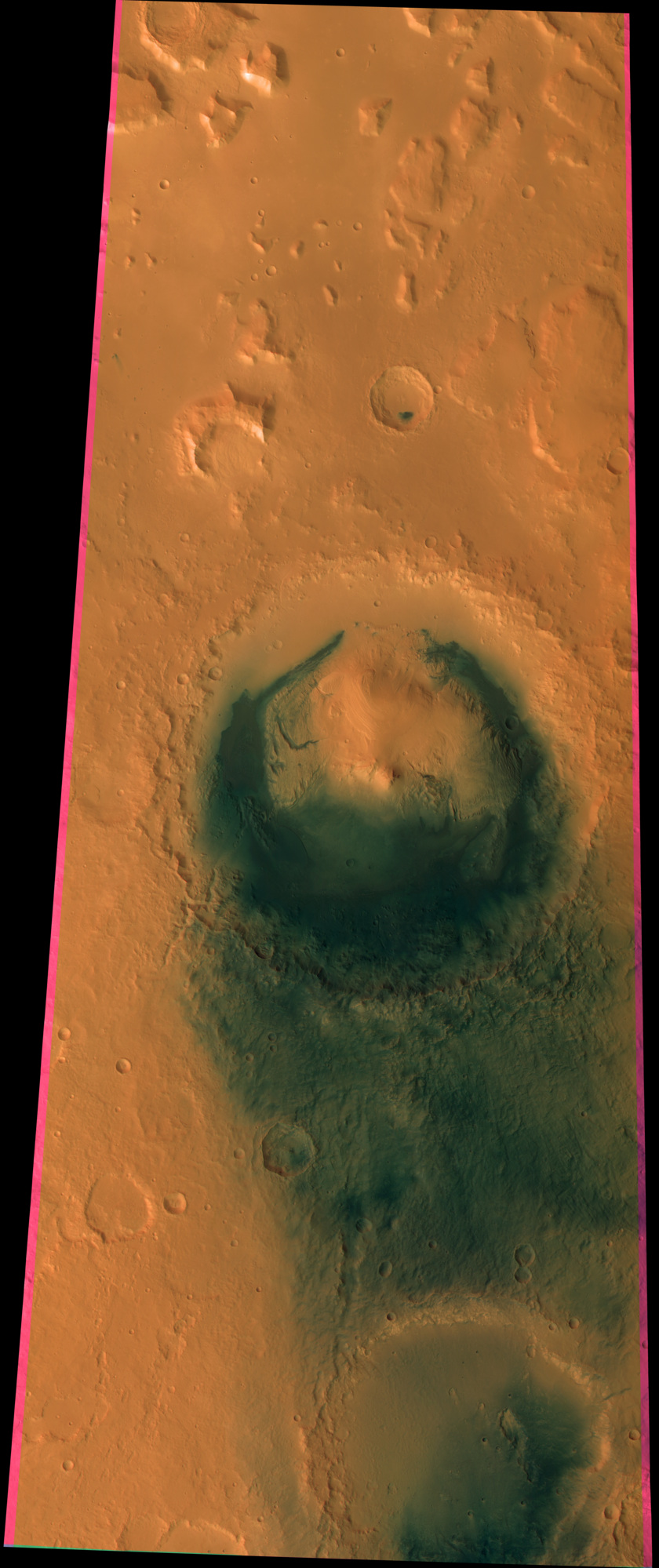 HRSC swath across Gale Crater