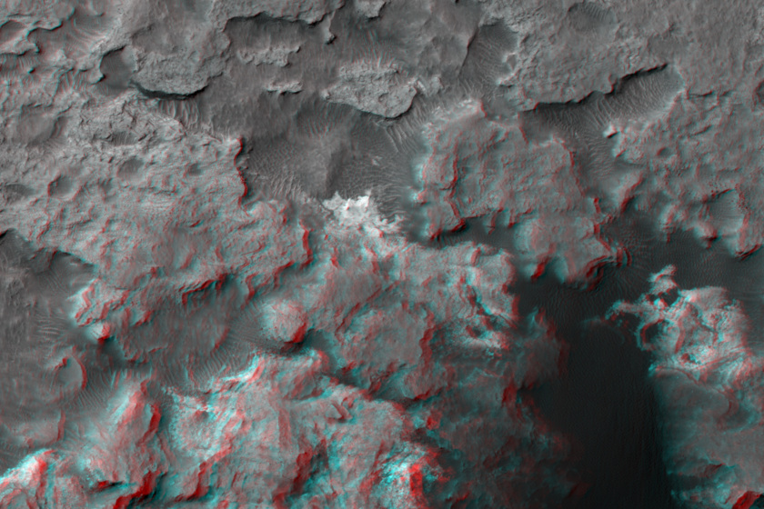 3D view of Hidden Valley and surrounding area, Curiosity landing site