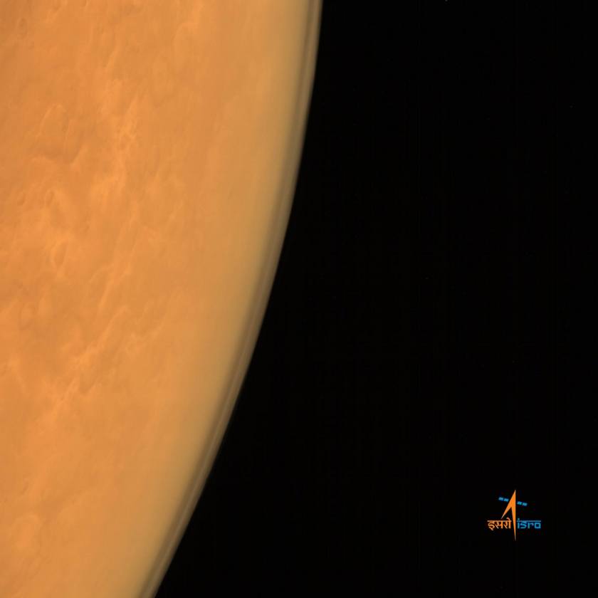 Mars' limb from Mars Orbiter Mission