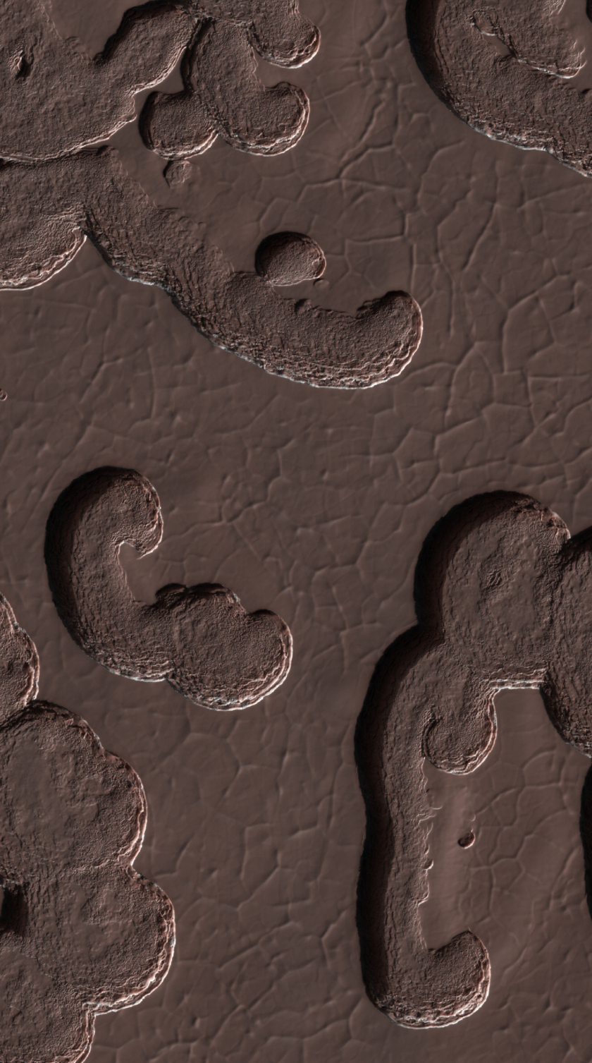 Mars South Polar Ice Cap Formations