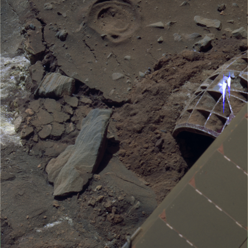 Spirit's last color photo, sol 2191