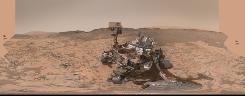 Curiosity self-portrait at Pahrump Hills, sol 868-884