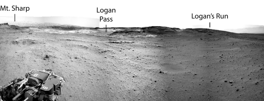 The view ahead, Curiosity sol 960