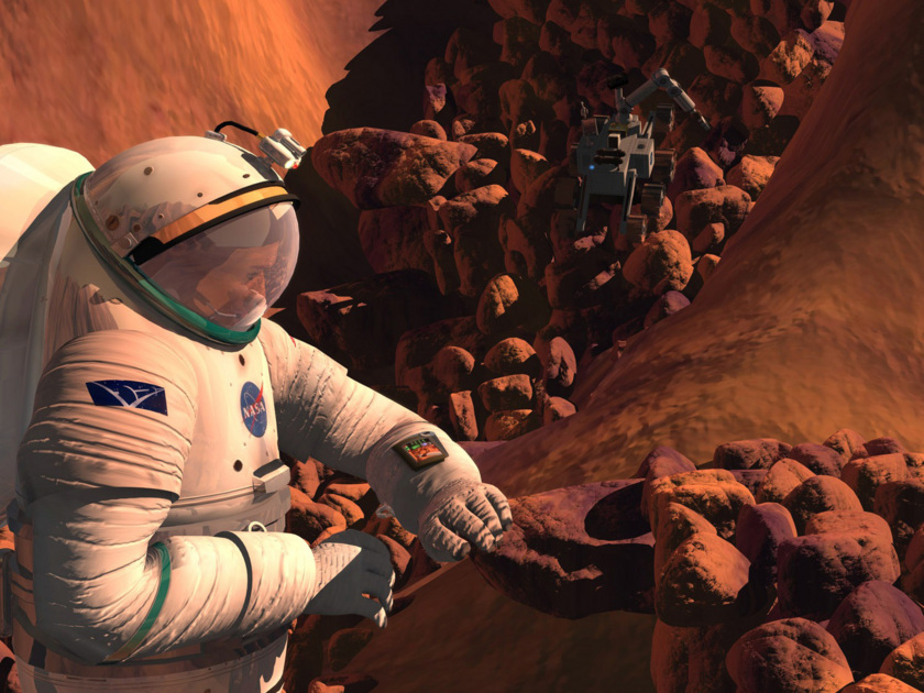 Humans at Work on Mars