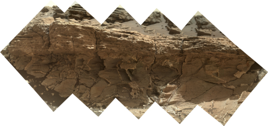 Missoula outcrop, Curiosity sol 1031