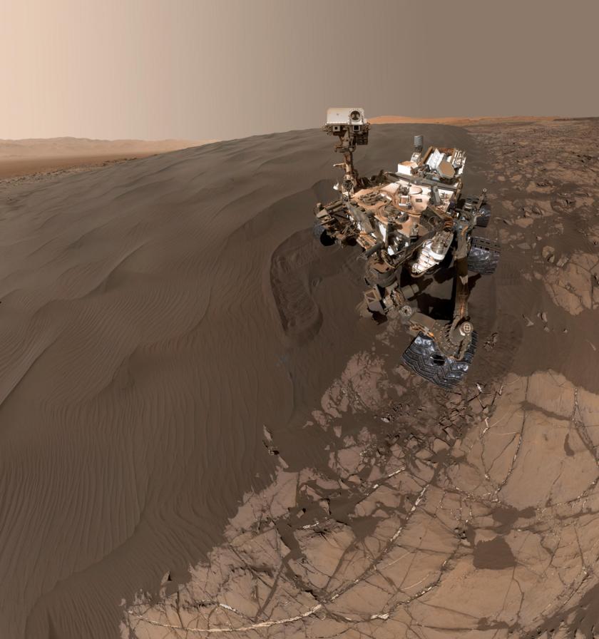 Curiosity self-portrait at Namib dune, sol 1228