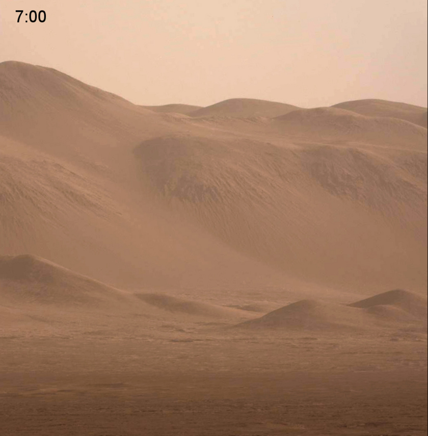 Before & after: Changing lighting conditions on Gale crater's rim