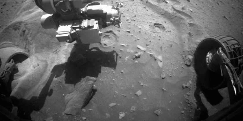 A sol 2117 spin of Spirit's front wheels