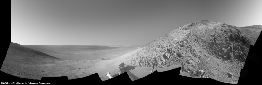 MERB Opportunity Knudsen Ridge Navcam Panorama