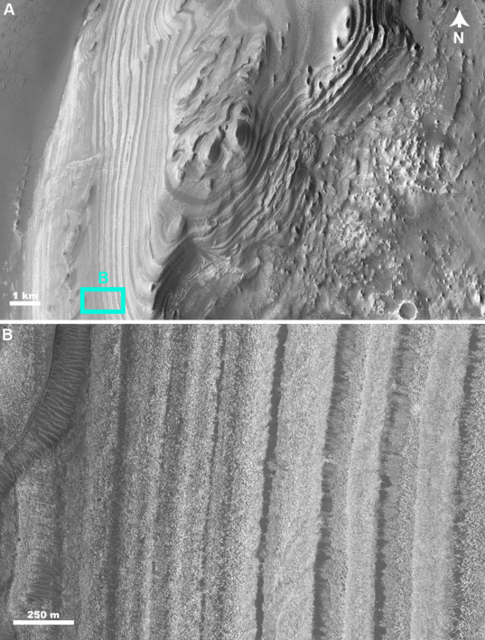 Layers in Juventae Chasma