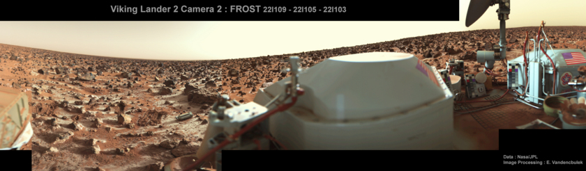 Viking Lander 2 Camera 2 frost (Low Resolution Color)
