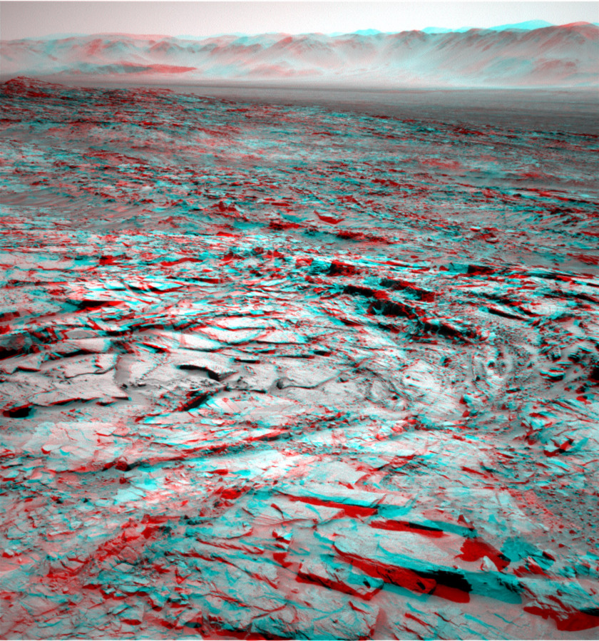 Rough terrain at the western edge of the Naukluft plateau (3D)