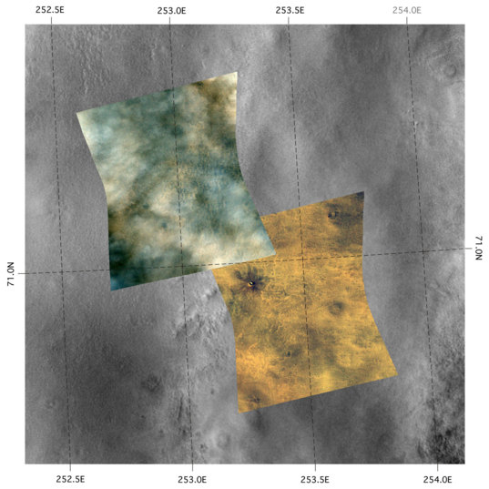 Autumn comes to Mars' north pole