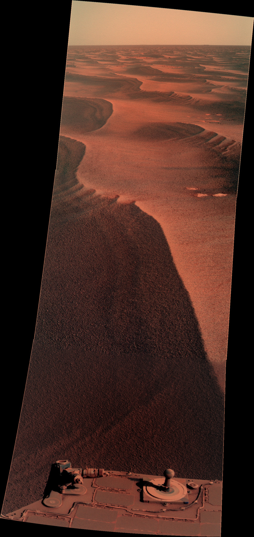 Dunes to the rear